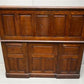 56" Oak Secretary Desk with Pigeonholes and Multi Drawer Interior Vintage Desk