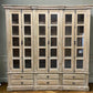 6 Door Natural Bookcase, China Cabinet, Kitchen Cabinet, Display Case, Library
