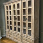 6 Door Natural Bookcase, China Cabinet, Kitchen Cabinet, Display Case, Library