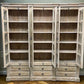 6 Door Natural Bookcase, China Cabinet, Kitchen Cabinet, Display Case, Library