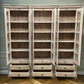 6 Door Natural Bookcase, China Cabinet, Kitchen Cabinet, Display Case, Library