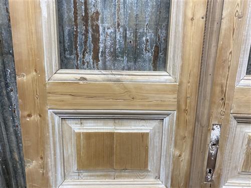 Antique French Double Doors (39.75x94.5) 1 Pane Glass, European Reclaimed G182