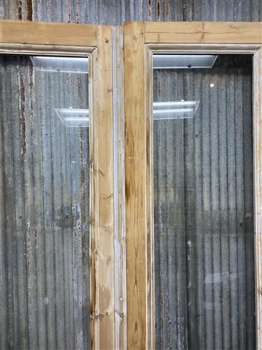 Antique French Double Doors (43.75x101) 1 Pane Glass, European Reclaimed G183