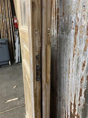 Antique French Double Doors (43.75x101) 1 Pane Glass, European Reclaimed G183