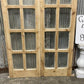 Antique French Double Doors (40x83) 12 Pane Glass, European Reclaimed G184