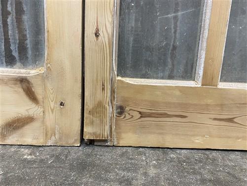 Antique French Double Doors (40x83) 12 Pane Glass, European Reclaimed G184