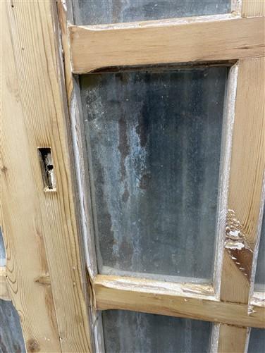 Antique French Double Doors (40x83) 12 Pane Glass, European Reclaimed G184