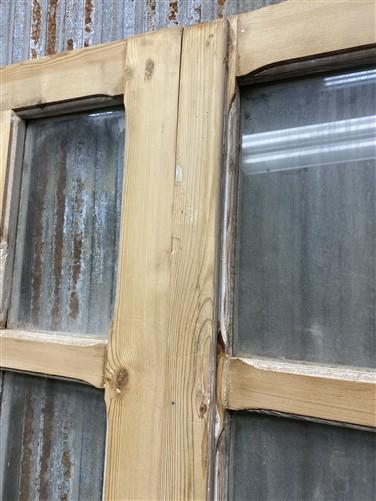 Antique French Double Doors (40x83) 12 Pane Glass, European Reclaimed G184