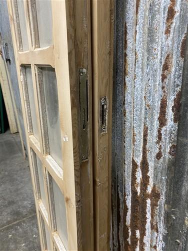 Antique French Double Doors (40x83) 12 Pane Glass, European Reclaimed G184