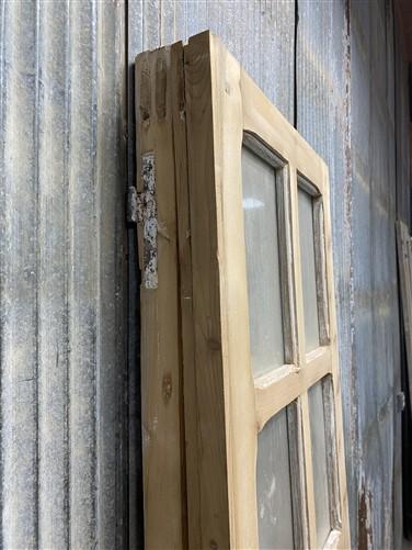 Antique French Double Doors (40x83) 12 Pane Glass, European Reclaimed G184