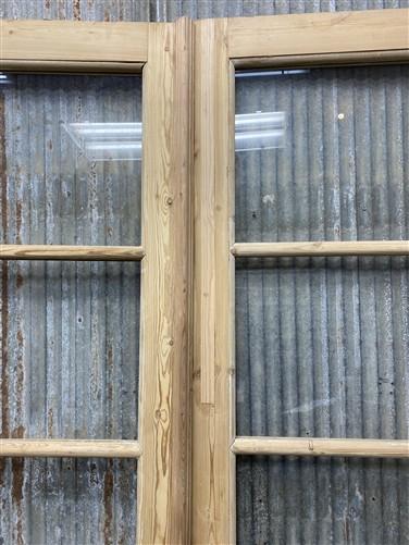 Antique French Double Doors (67x88) 5 Pane Glass, European Reclaimed G185