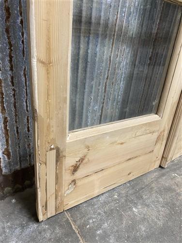 Antique French Double Doors (67x88) 5 Pane Glass, European Reclaimed G185