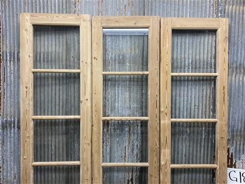 Antique French Double Doors (67x88) 5 Pane Glass, European Reclaimed G185