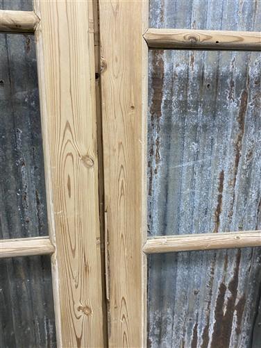 Antique French Double Doors (67x88) 5 Pane Glass, European Reclaimed G185