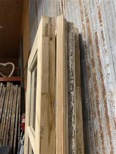 Antique French Double Doors (67x88) 5 Pane Glass, European Reclaimed G185