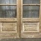 Antique French Double Doors (48x81) 4 Pane Glass, European Reclaimed G186