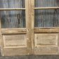 Antique French Double Doors (48x81) 4 Pane Glass, European Reclaimed G186