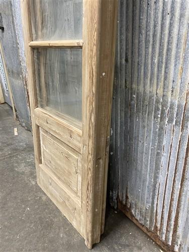 Antique French Double Doors (48x81) 4 Pane Glass, European Reclaimed G186