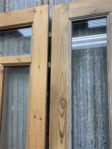 Antique French Double Doors (56x83) 5 Pane Glass, European Reclaimed G188