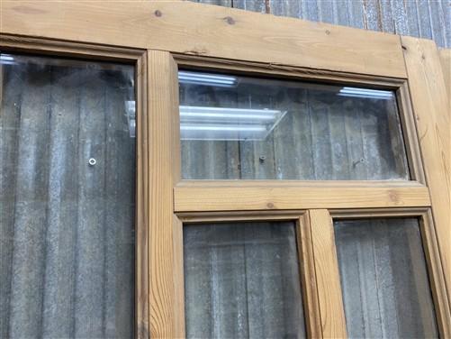 Antique French Double Doors (56x83) 5 Pane Glass, European Reclaimed G188
