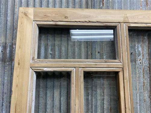 Antique French Double Doors (56x83) 5 Pane Glass, European Reclaimed G188
