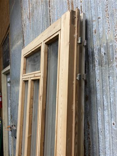 Antique French Double Doors (56x83) 5 Pane Glass, European Reclaimed G188
