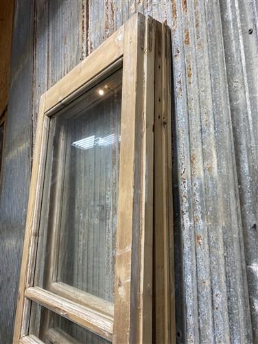 Antique French Double Doors (42.5x91.5) 3 Pane Glass, European Reclaimed G191