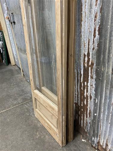 Antique French Double Doors (42.5x91.5) 3 Pane Glass, European Reclaimed G191