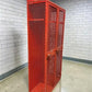 DeBourgh Industrial Mesh Locker Vintage Steel Storage Cabinet Double Locker B