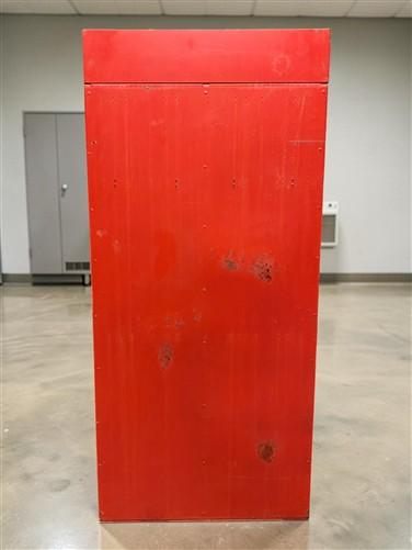 DeBourgh Industrial Mesh Locker Vintage Steel Storage Cabinet Double Locker B