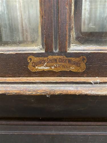 Oak Store Display Case, Vintage 8' Glass Showcase, Store Counter, Tenk's Clipper