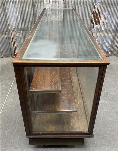 Oak Store Display Case, Vintage 8' Glass Showcase, Store Counter, Tenk's Clipper