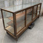 Oak Store Display Case, Vintage 8' Glass Showcase, Store Counter, Tenk's Clipper
