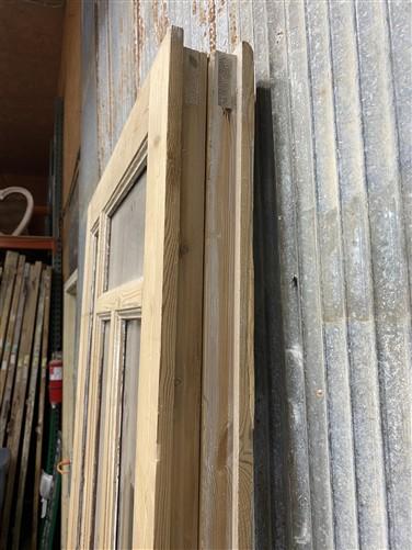 Antique French Double Doors (56.5x83) 5 Pane Glass, European Reclaimed G190