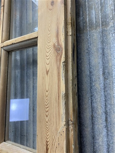 Antique French Double Doors (37.5x98) 10 Pane Glass, European Reclaimed G203