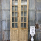Antique French Double Doors (37.5x98) 10 Pane Glass, European Reclaimed G203