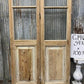 Antique French Double Doors (39x100.75) 3 Pane Glass, European Reclaimed G196