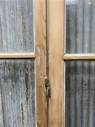 Antique French Double Doors (39x100.75) 3 Pane Glass, European Reclaimed G196