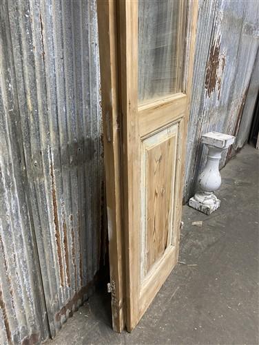 Antique French Double Doors (39x100.75) 3 Pane Glass, European Reclaimed G196