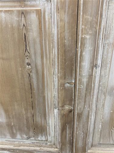 Antique French Double Doors (46.5x103) 3 Pane Glass, European Reclaimed G195
