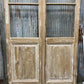 Antique French Double Doors (46.5x103) 3 Pane Glass, European Reclaimed G195