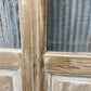 Antique French Double Doors (46.5x103) 3 Pane Glass, European Reclaimed G195