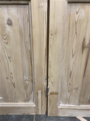Antique French Double Doors (84.5x83.5) 5 Pane Glass, European Reclaimed G194