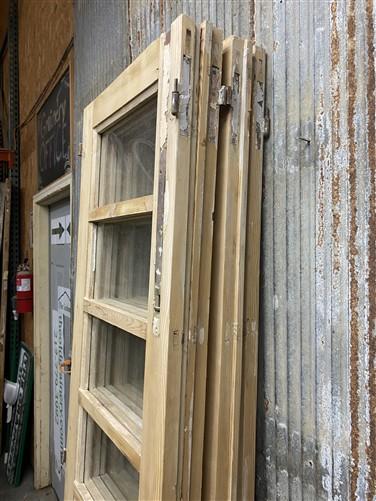 Antique French Double Doors (84.5x83.5) 5 Pane Glass, European Reclaimed G194