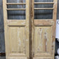 Antique French Double Doors (44x103) 5 Pane Glass, European Reclaimed G193