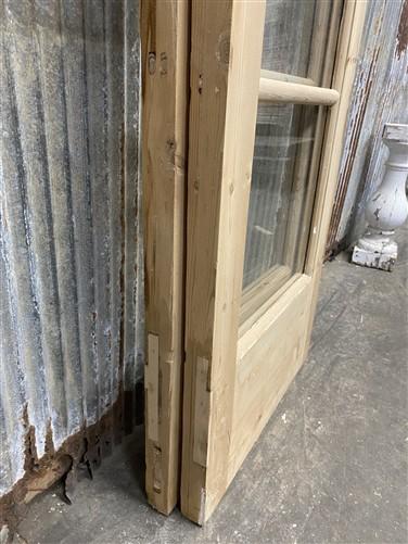 Antique French Double Doors (44.5x88.5) 5 Pane Glass, European Reclaimed G192