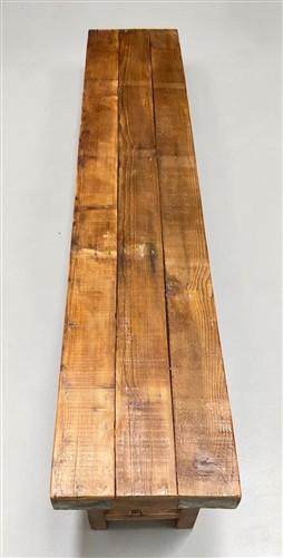 Rustic Folding Bench (72x14) Vintage Reclaimed Wood Bench, Farmhouse Seat A111