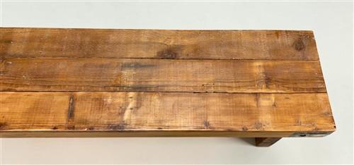 Rustic Folding Bench (72x14) Vintage Reclaimed Wood Bench, Farmhouse Seat A111