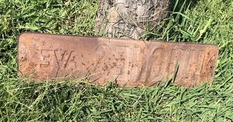 Hughes Ave Street Sign, 6x24 Vintage Green Road Sign, Metal Road Sign, B