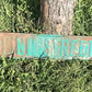 Linn St Street Sign, 6x24 Vintage Green Road Sign, Metal Road Sign, A